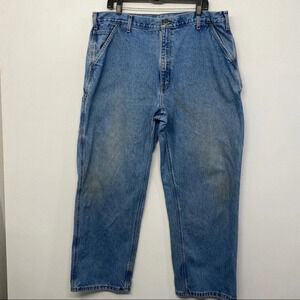 Carhartt B237 DST Carpenter Original Dungaree Fit Faded‎ Work Jeans 40x30